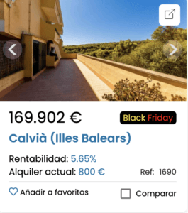 Piso alquilado en Calvià