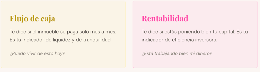 rentabilida vs flujo de caja